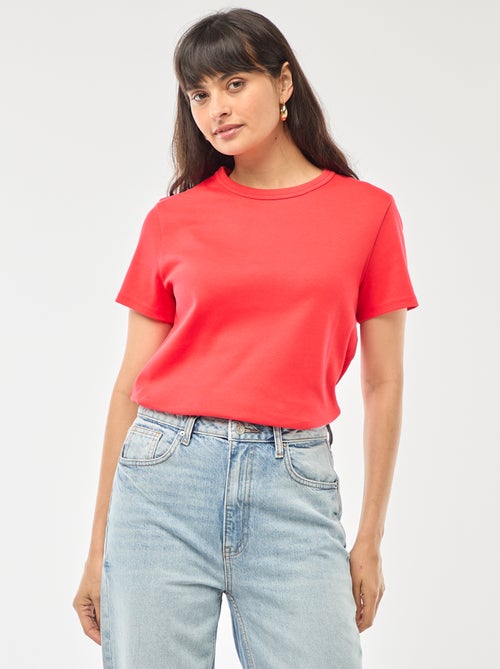 T-shirt en coton épais - Kiabi