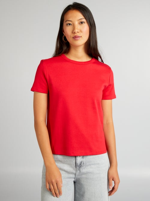 T-shirt en coton épais - Kiabi