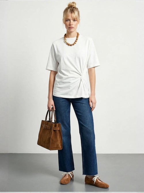 T-shirt en coton femme lucci - Kiabi