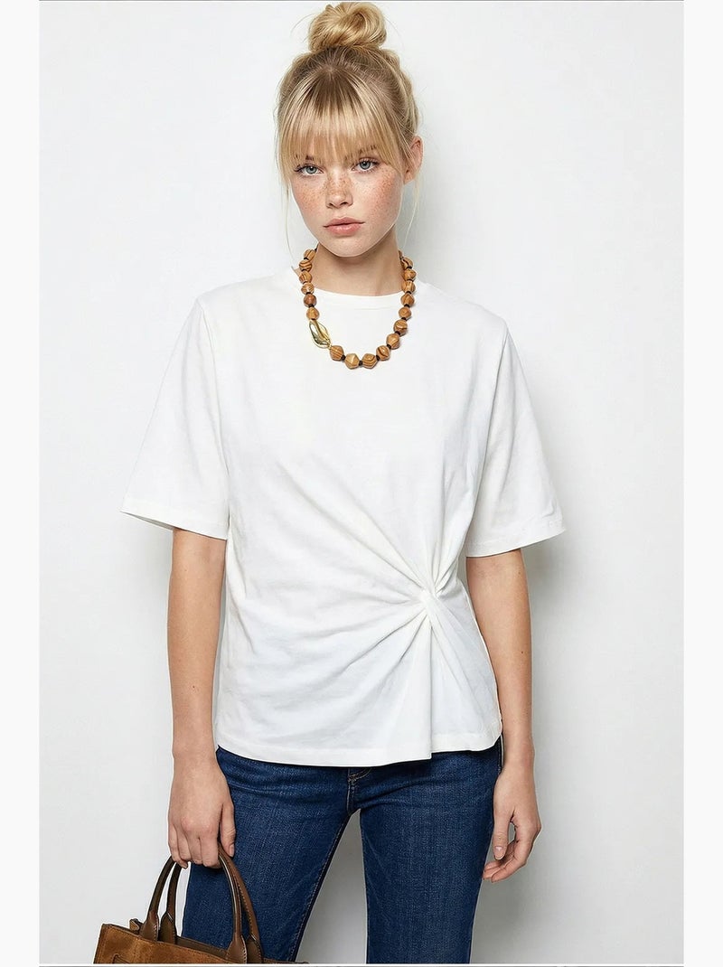 T-shirt en coton femme lucci Blanc - Kiabi