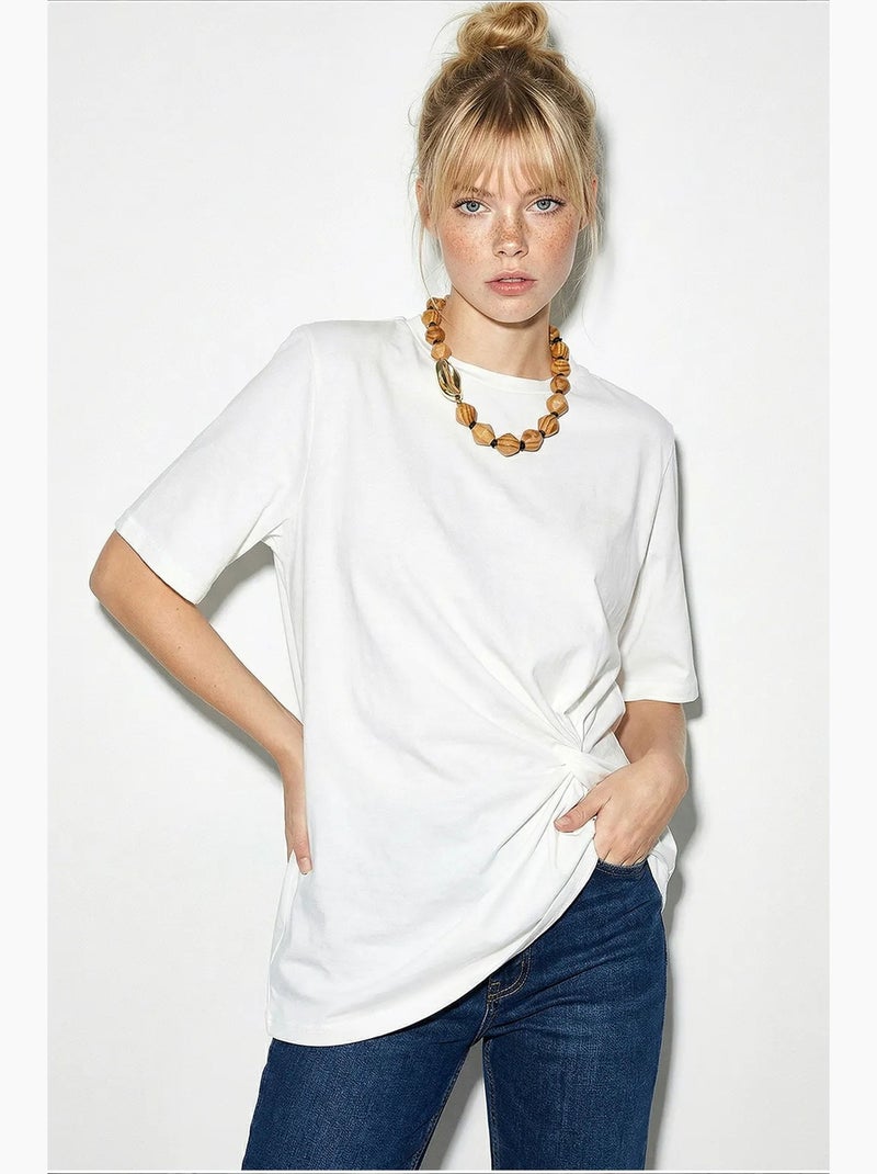 T-shirt en coton femme lucci Blanc - Kiabi