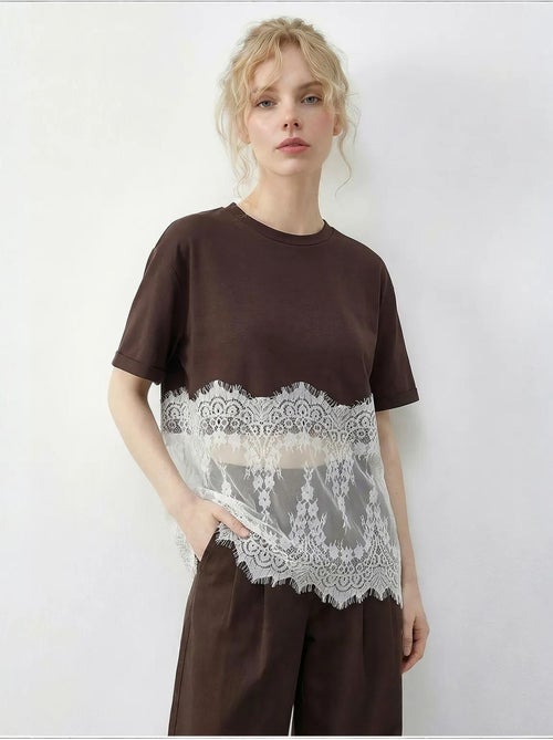 T-shirt en coton femme lucci - Kiabi