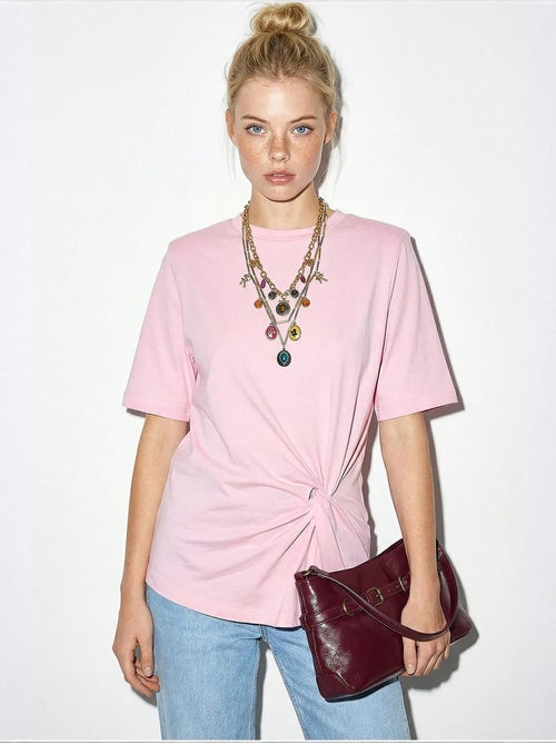 T-shirt en coton femme lucci - Kiabi