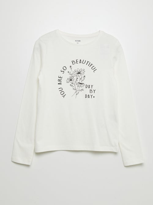 T-shirt en coton imprimé - Kiabi