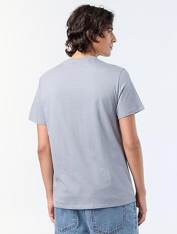 T-shirt en coton à col rond homme avec imprimé