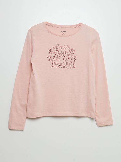 T-shirt en coton imprimé - Kiabi