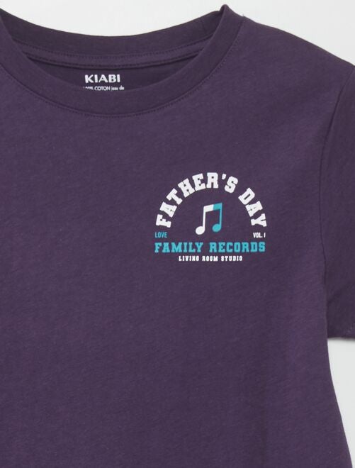 T-shirt en coton imprimé - Kiabi