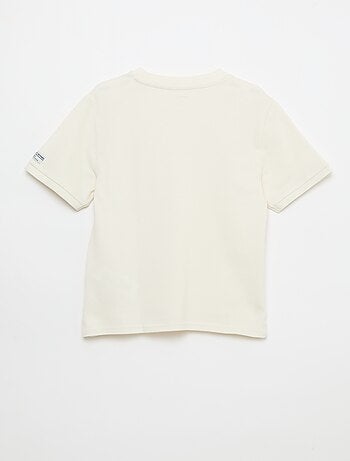 T-shirt en coton piqué à manches courtes