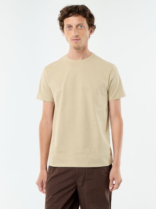 T-shirt en coton uni à col rond pour homme - Kiabi T-shirt en coton uni à col rond pour homme - Kiabi