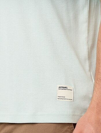 T-shirt homme en coton à col rond