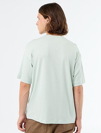 T-shirt homme en coton à col rond