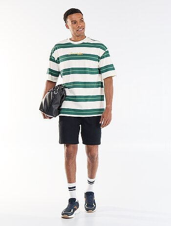 T-shirt pour homme à col rond en jersey fantaisie