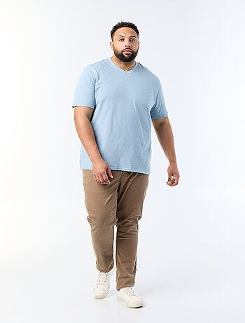 T-shirt en jersey à col V