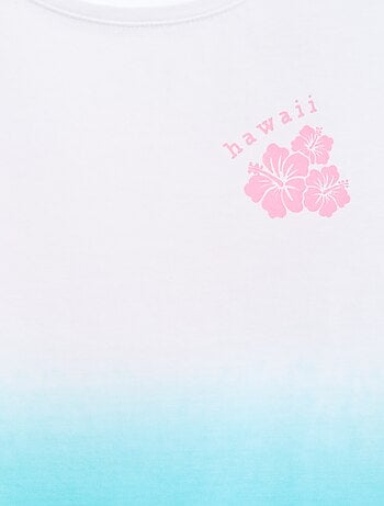 T-shirt en jersey à emmanchures volantées