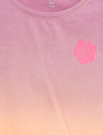 T-shirt en jersey à emmanchures volantées