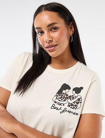 T-shirt en jersey à manches courtes 'Agathe Sorlet x Kiabi' - Saint-Valentin