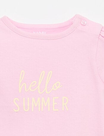 T-shirt en jersey à manches courtes