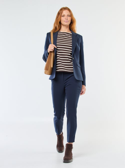 T-shirt en jersey à manches longues à motif rayé - Kiabi