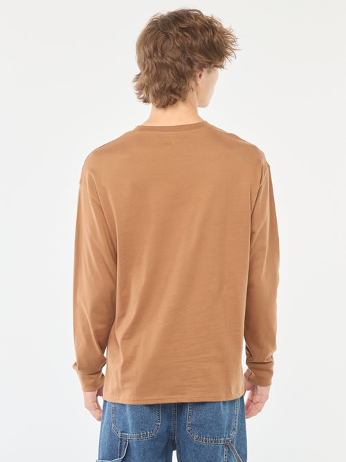 T-shirt en jersey à manches longues - Kiabi