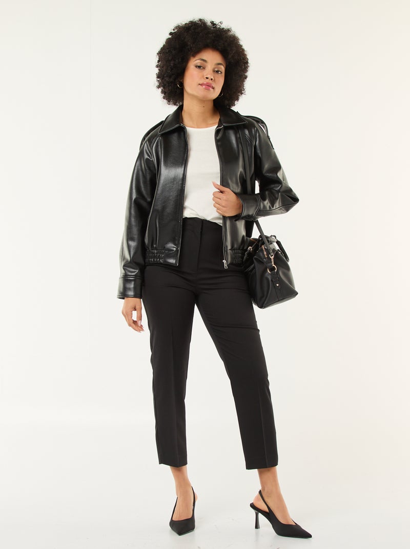 T-shirt en jersey à manches longues blanc - Kiabi