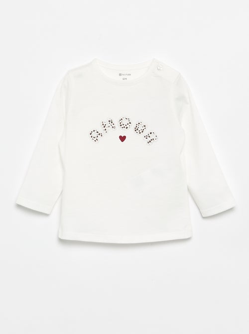 T-shirt en jersey à manches longues - Kiabi
