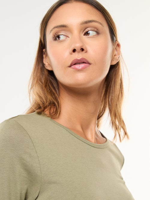 T-shirt en jersey à manches longues - Kiabi