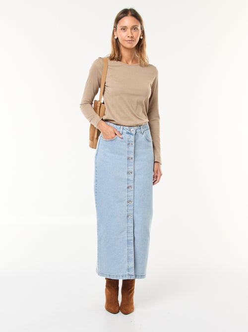 T-shirt en jersey à manches longues - Kiabi