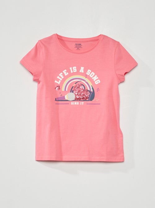 T-shirt en jersey avec animation ludique - Kiabi