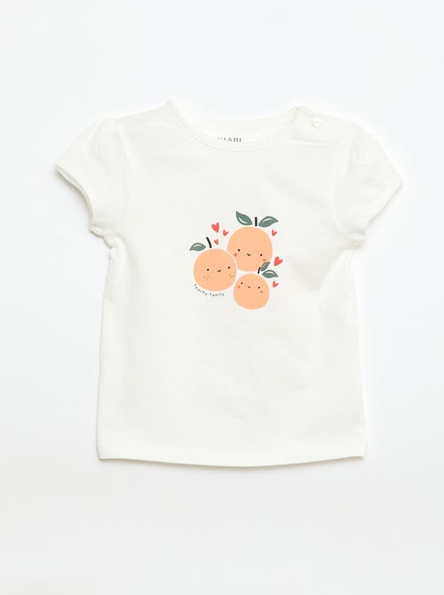 T-shirt en jersey avec manches courtes - Kiabi