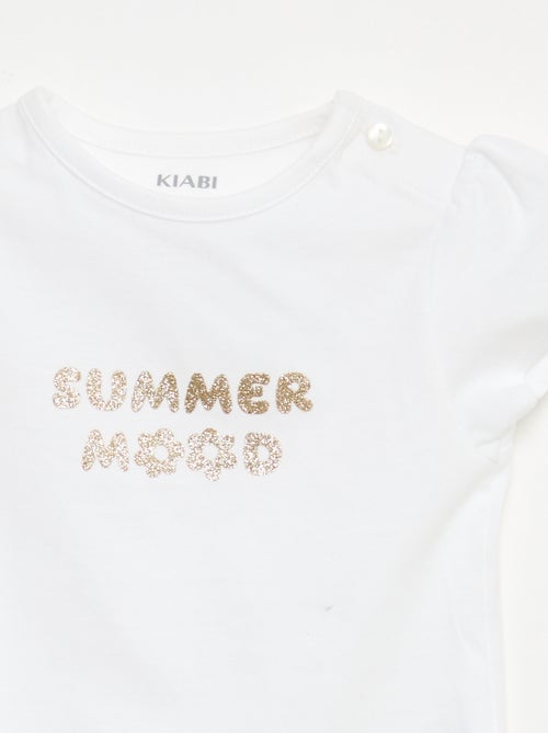 T-shirt en jersey avec manches courtes - Kiabi