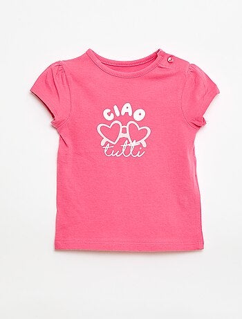 T-shirt en jersey avec manches courtes