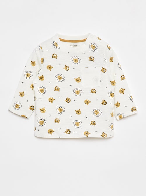 T-shirt en jersey avec poche poitrine - Kiabi