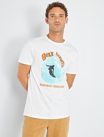 T-shirt en jersey avec print - Kiabi