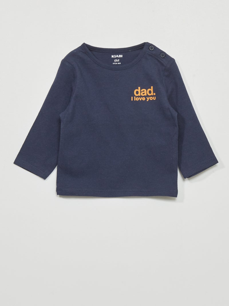 T-shirt en jersey Bleu - Kiabi