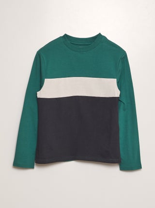 T-shirt en jersey color block