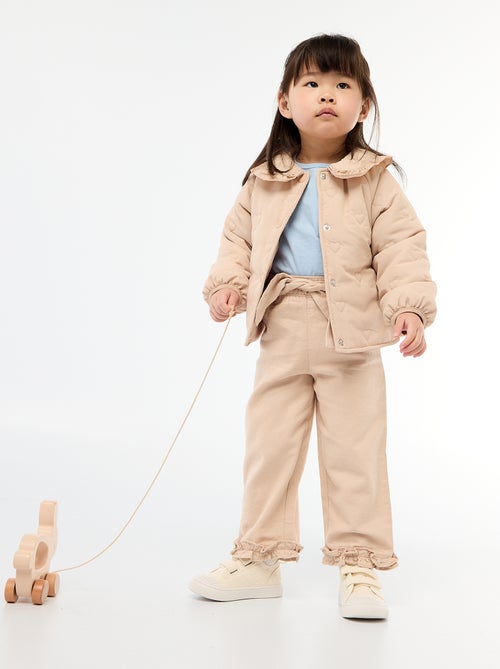 T-shirt en jersey de coton à patch cœur - Kiabi