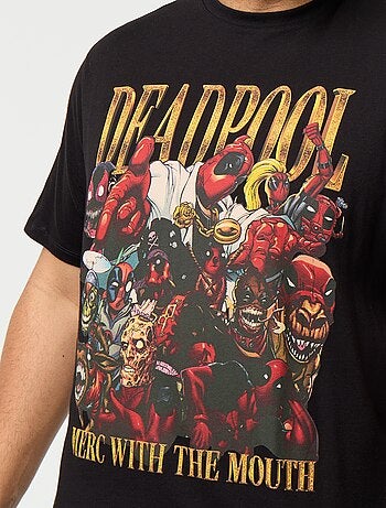 T-shirt en jersey 'Deadpool' 'Marvel' à manches courtes
