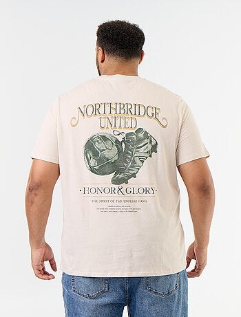 T-shirt en jersey imprimé à manches courtes