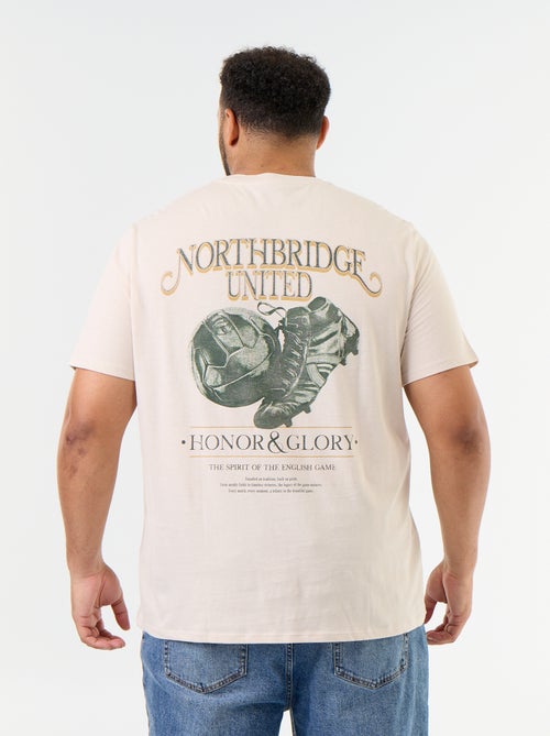 T-shirt en jersey imprimé à manches courtes - Kiabi