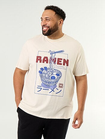 T-shirt en jersey imprimé à manches courtes