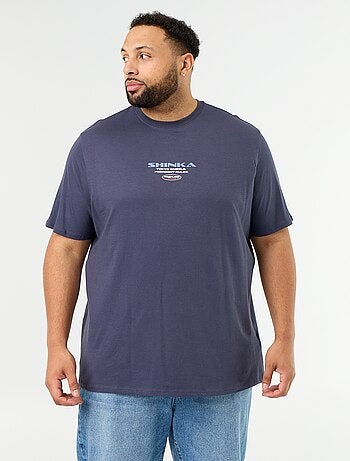T-shirt en jersey imprimé à manches courtes