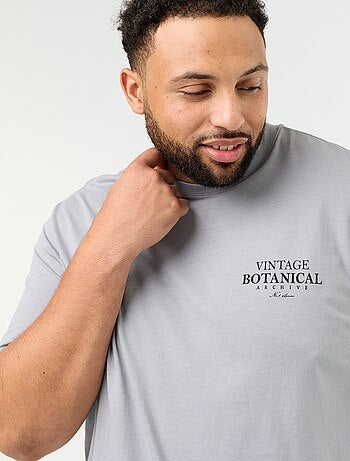 T-shirt en jersey imprimé à manches courtes