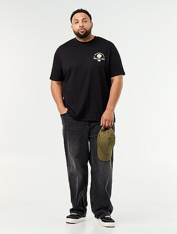 T-shirt en jersey imprimé à manches courtes