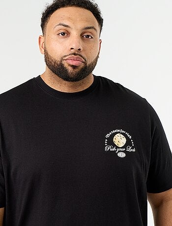 T-shirt en jersey imprimé à manches courtes