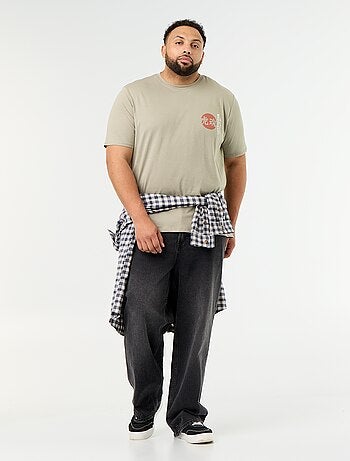 T-shirt en jersey imprimé à manches courtes