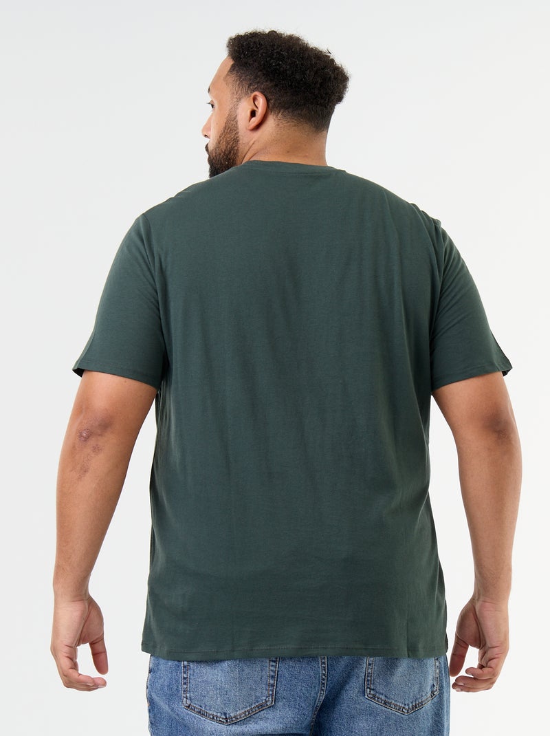 T-shirt en jersey imprimé à manches courtes Vert - Kiabi