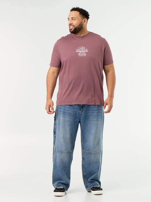 T-shirt en jersey imprimé à manches courtes - Kiabi