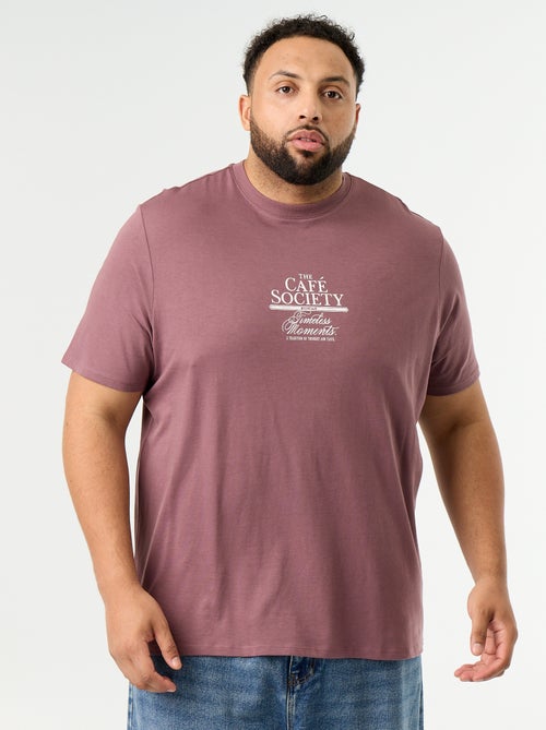 T-shirt en jersey imprimé à manches courtes - Kiabi