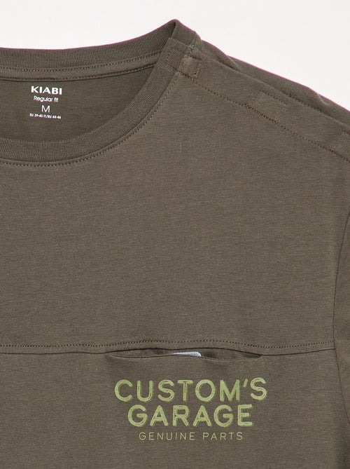 T-shirt en jersey imprimé homme à col rond - Kiabi