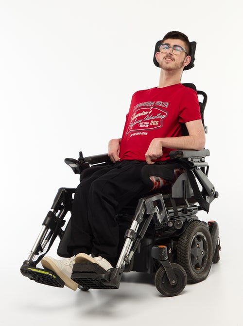 T-shirt en jersey imprimé pour homme à col rond - Kiabi